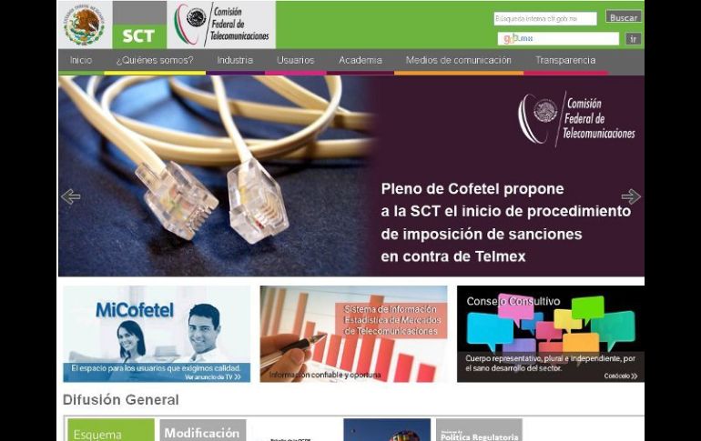 La Cofetel trabaja en un buscador de resoluciones, en mes y medio estará listo y permitirá obtener información digitalizada. ESPECIAL  /