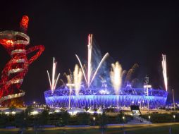 El estadio Olímpico, durante uno de los ensayos de la apertura de Londres 2012. AP  /