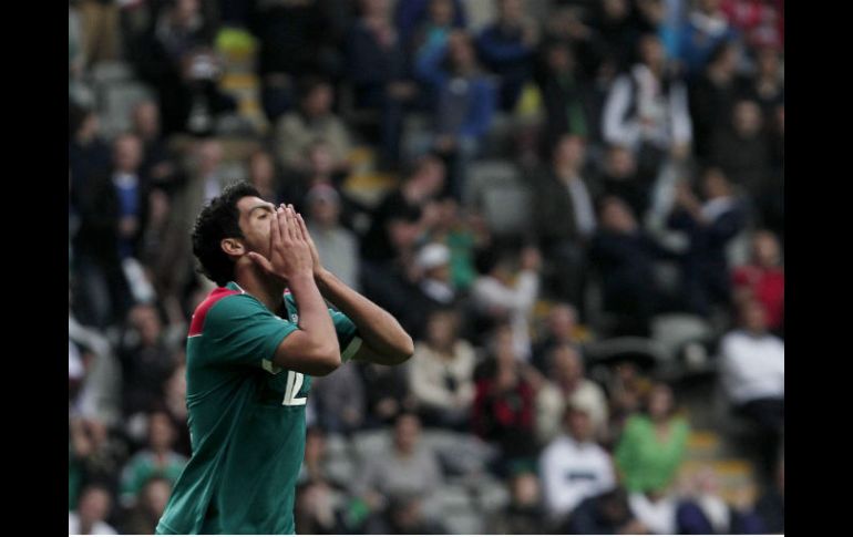 El cuadro mexicano tuvo opciones de gol al final pero el trinfo se les esfumó a los mexicanos. NTX  /