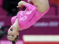 La gimnasta se sometió a sesiones de acupuntura. AP  /