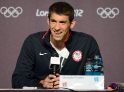 Michael Phelps ofreció una conferencia de prensa. AFP  /