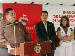 Francisco Ayón realizo dichas declaraciones en la inauguración de la reapavimentación de la Calzada Independencia Norte.  /