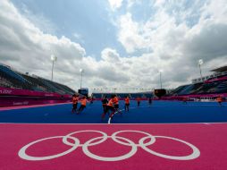 El River Bank Arena recibirá a las mejores jugadoras de hockey desde este domingo. AFP  /