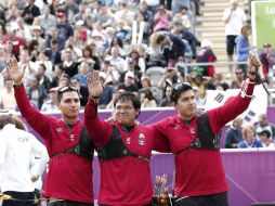 El equipo mexicano de tiro con arco se quedó en el límite de ganar la medalla de bronce. NTX  /