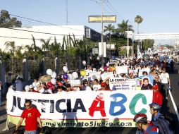 Familiares de los menores fallecidos en el incendio de la guardería ABC exigen justicia. ARCHIVO  /