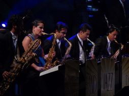 La ''Big Band Jazz de México'' fue una de las bandas encargadas de cerrar la edición de más de cinco horas de música. ARCHIVO  /