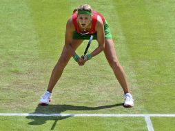 Mónaco le regresa una bola al belga Goffin. REUTERS  /