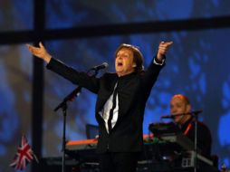 Paul McCartney durante su presentación en la ceremonia inaugural. AFP  /