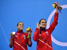 Orozco y Espinosa lograron la plata este martes en la plataforma de 10 metros. AFP  /