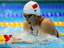 Ye Shiwen compite en la final de 200 metros individual. AFP  /