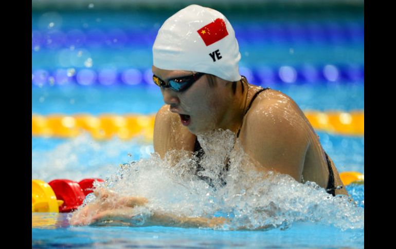 Ye Shiwen compite en la final de 200 metros individual. AFP  /