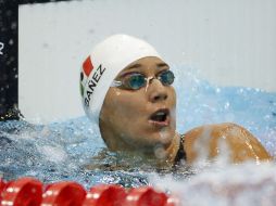 Ibáñez logra el segundo lugar de su heat eliminatorio en la natación, logrando récord mexicano. AP  /