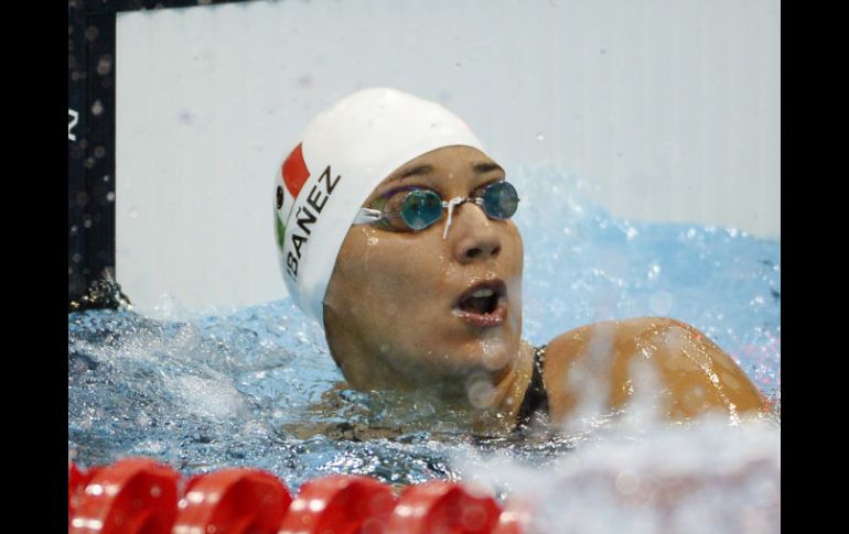 Ibáñez logra el segundo lugar de su heat eliminatorio en la natación, logrando récord mexicano. AP  /