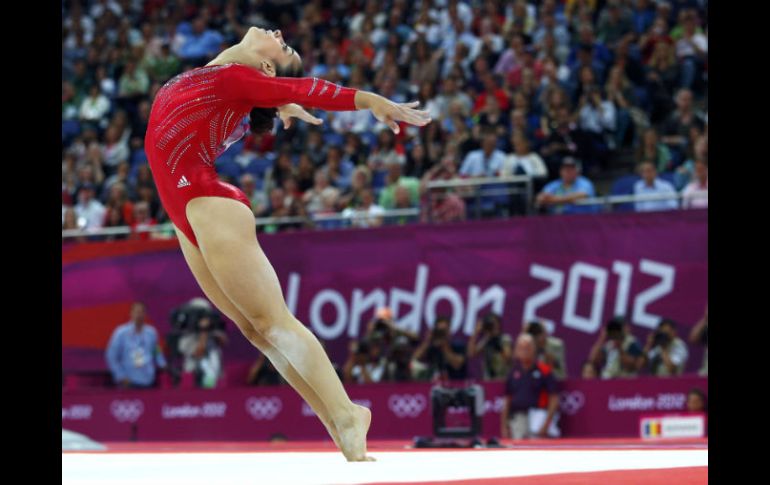 Alexandra Raisman, durante el all-around por equipos que ganó junto a Estados Unidos. REUTERS  /