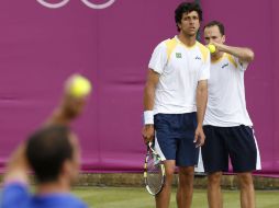 Los brasileños derrotan en extenuante duelo a los checos Berdych y Stepanek. EFE  /