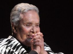 Aunque Chavela Vargas presenta mejoría, todavía hay reserva respecto a su evolución. NOTIMEX  /