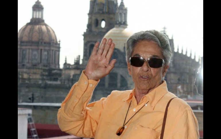 Foto de Chavela Vargas en su última visita a Guadalajara. ARCHIVO  /