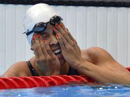 Kromowidjojo sorprende en la alberca olímpica de Londres 2012. AFP  /