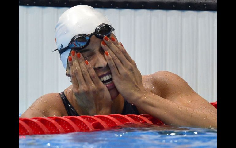 Kromowidjojo sorprende en la alberca olímpica de Londres 2012. AFP  /