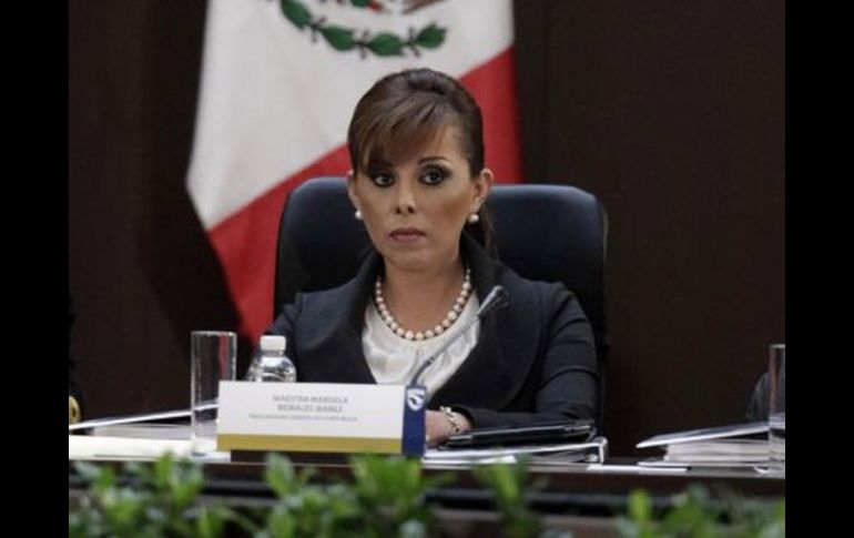 Marisela Morales durante inauguración del XXXIIII Consejo Nacional de Seguridad Pública. EL UNIVERSAL  /