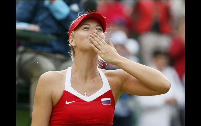 La tenista emocionada manda besos al final de su partido. REUTERS  /