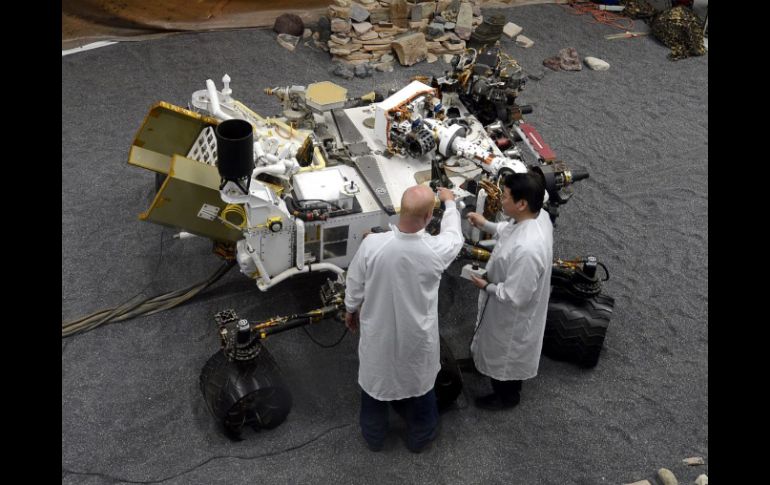 El vehículo explorador ''Curiosity'' el robot explorador más complejo y avanzado construido hasta ahora. EFE  /