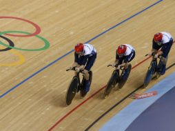 El equipo lo conformanLaura Trott, Dani King y Joanna Rowsell. EFE  /