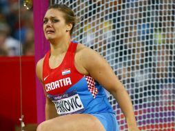 Perkovic pasa de ser campeona europea hace un mes, a ser la mejor de Londres 2012.  EFE  /