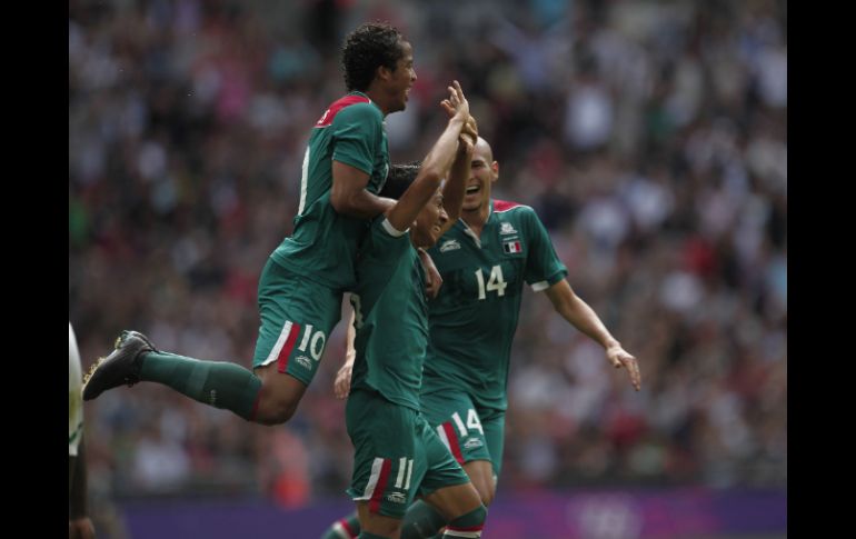 La Selección mexicana, logró su pase a semifinales del torneo de futbol de los Juegos Olímpicos de Londres 2012. NTX  /