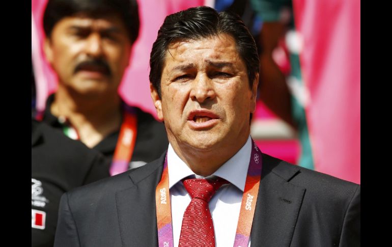 El entrenador del la SELECCIÓN olímpica mexicana, Luis Fernando Tena. NTX  /