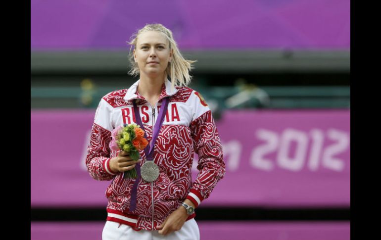 Maria Sharapova durante la ceremonia de premiación. REUTERS  /