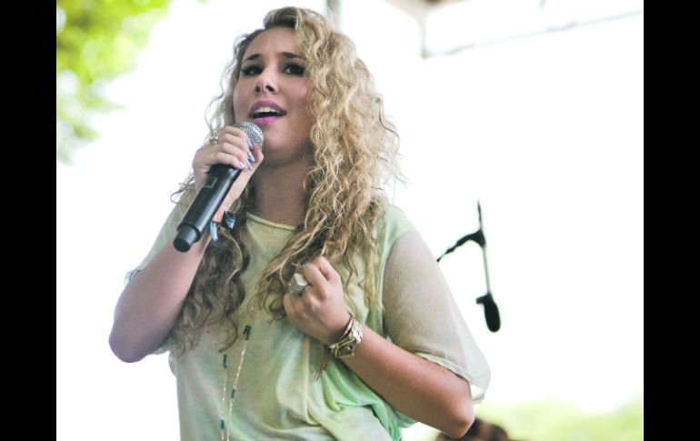 NUEVOS VALORES. Haley Reinhart, durante su participación en el evento. AP  /