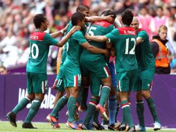 El equipo mexicano sueña con replicar este festejo para darle al futbol nacional su primera medalla olímpica. XINHUA  /