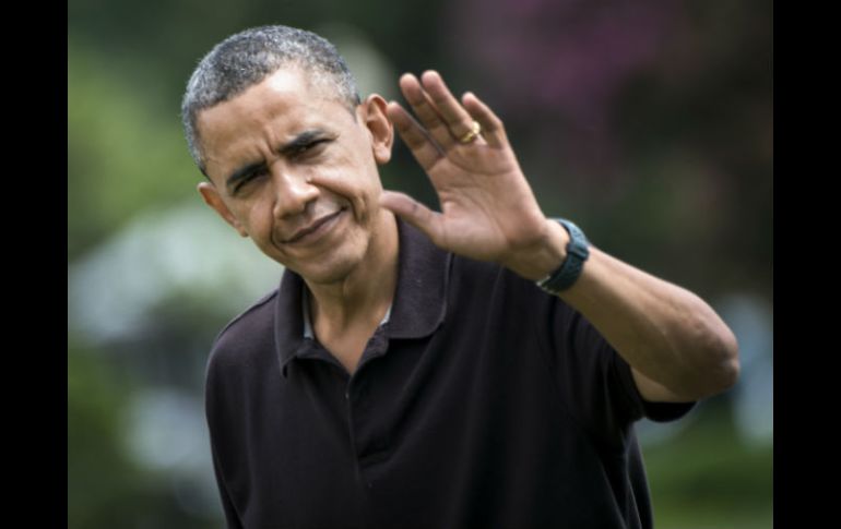 Barack Obama, satisfecho por el éxito del laboratorio móvil. AFP  /