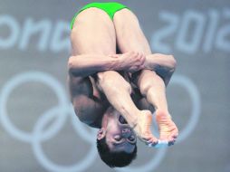 Yahel Castillo se clasificó a la semifinal del trampolín de tres metros en el quinto puesto, de un total de 29 competidores. AP  /