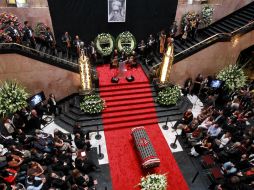 El cuerpo de Chavela Vargas llega al Palacio de Bellas Artes hoy, al mediodía. NTX  /