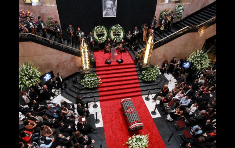 El cuerpo de Chavela Vargas llega al Palacio de Bellas Artes hoy, al mediodía. NTX  /