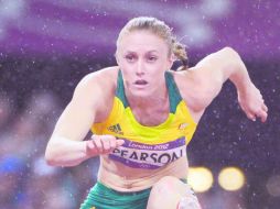 Imponente. Sally Pearson impuso récord olímpico en la prueba. AFP  /