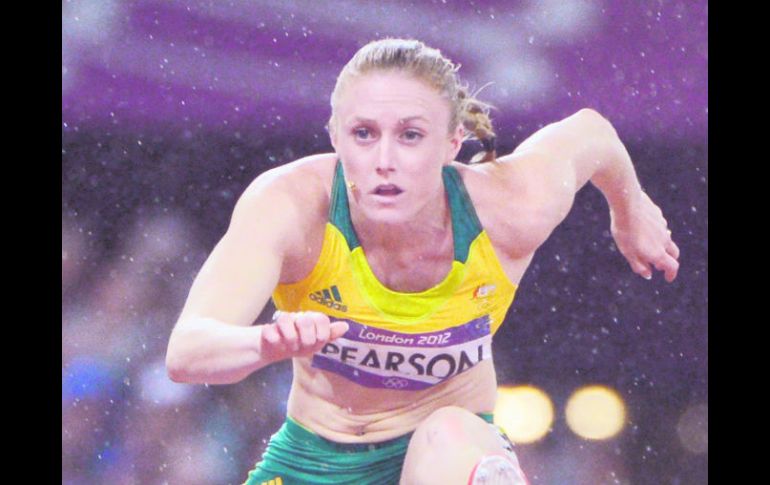 Imponente. Sally Pearson impuso récord olímpico en la prueba. AFP  /