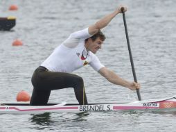 Brendel, en plena competencia en Eton Dorney. EFE  /