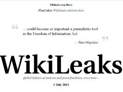 El acceso al portal Wikileaks por el momento no se puede realizar ni a través de los ''mirrors''. ESPECIASL  /