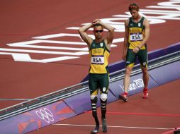 El primer atleta que corre unos Olímpicos con las piernas amputadas hará historia al luchar por una medalla en los relevos. REUTERS  /