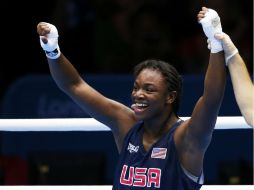 Claressa Shields celebra su victoria. REUTERS  /