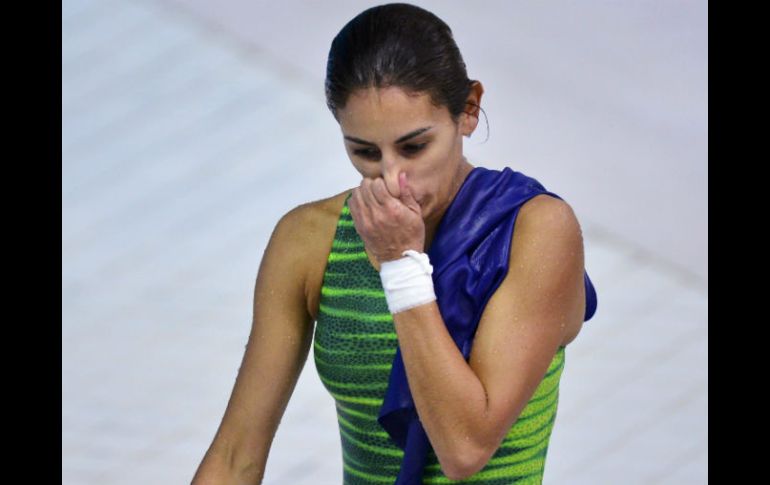 La clavadista mexicana reconoció que no fue su momento, tras finalizar sexta en la final de la plataforma de 10 metros. REUTERS  /