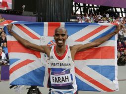 Mohamed Farah, el atleta de origen somalí, se convierte en una de las figuras de Londres 2012. AP  /