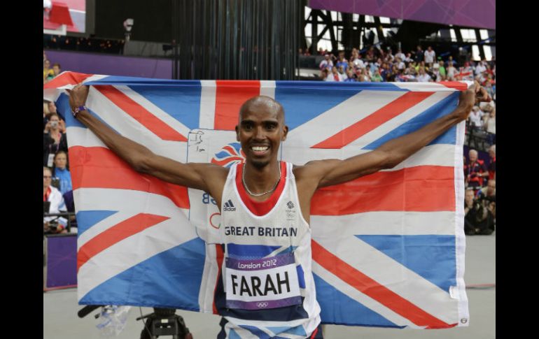 Mohamed Farah, el atleta de origen somalí, se convierte en una de las figuras de Londres 2012. AP  /