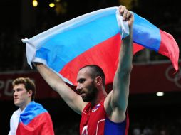 Jugadores del equipo ruso celebran tras ganadar la medalla de oro. XINHUA  /