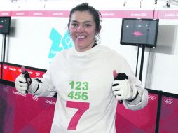 La séptima presea en Londres la consiguió María del Rosario Espinoza, la   mejor deportista mexicana en la historia olímpica. NTX  /