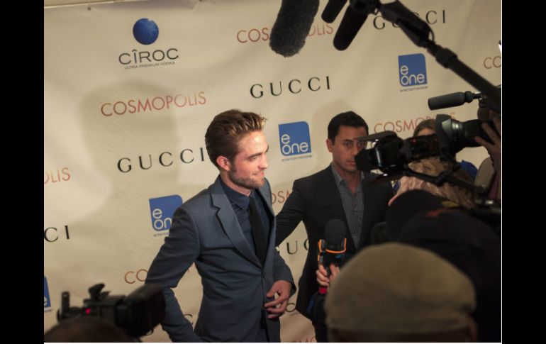 Pattison durante la premier de la cinta ''Cosmopolis'' en Nueva York. REUTERS  /