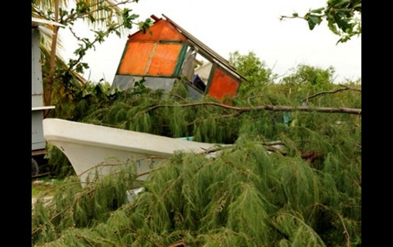 Aspecto de algunas regiones de Quintana Roo afectadas por el paso del huracán ''Ernesto''. ARCHIVO  /